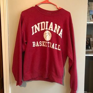 Red IU basketball sweatshirt. Size small